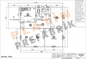 86m 2+1 Anahtar Teslim Konut